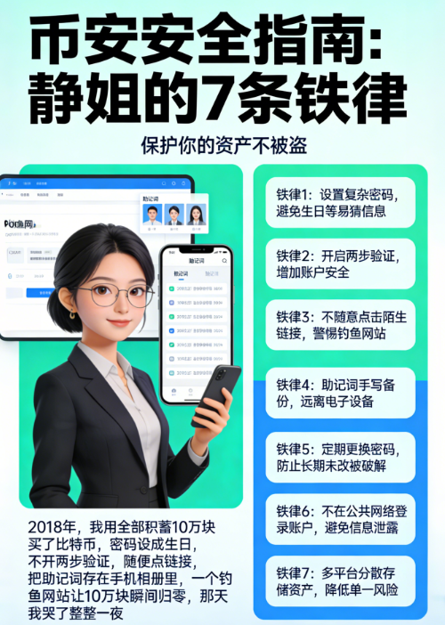 🔐 币安安全指南：静姐的 7 条铁律，保护你的资产不被盗